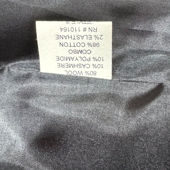 VTG Avenue Montaigne Women' Velvet Cashmere Cotton Wool Evening Jacket Size 2 - Picture 9 of 10